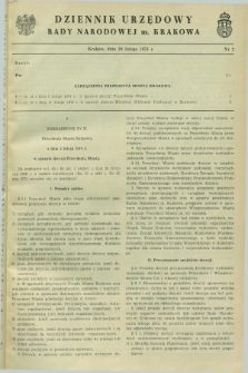 Dziennik Urzędowy Rady Narodowej M. Krakowa. 1974, nr 2 (20 lutego)