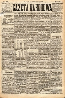 Gazeta Narodowa. 1882, nr 176