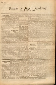 Gazeta Narodowa. 1895, nr 14