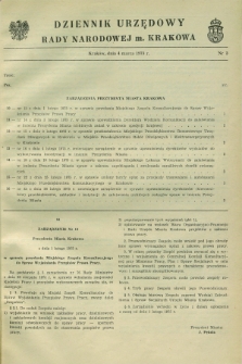 Dziennik Urzędowy Rady Narodowej M. Krakowa. 1975, nr 3 (3 marca)