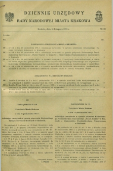 Dziennik Urzędowy Rady Narodowej Miasta Krakowa. 1975, nr 28 (10 listopada)