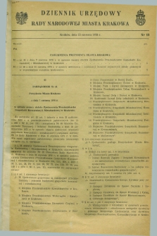 Dziennik Urzędowy Rady Narodowej Miasta Krakowa. 1976, nr 13 (25 czerwca)