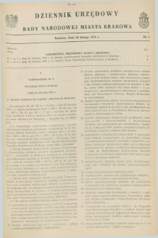 Dziennik Urzędowy Rady Narodowej Miasta Krakowa. 1978, nr 3 (10 lutego)