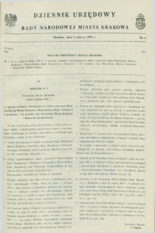 Dziennik Urzędowy Rady Narodowej Miasta Krakowa. 1978, nr 6 (1 marca)