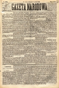 Gazeta Narodowa. 1882, nr 184