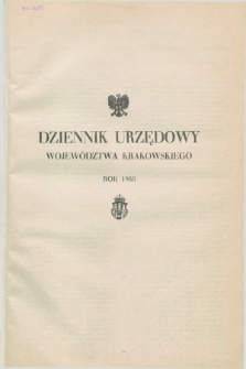 Dziennik Urzędowy Województwa Krakowskiego. 1988, Skorowidz alfabetyczny