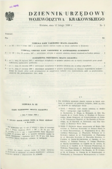 Dziennik Urzędowy Województwa Krakowskiego. 1988, nr 2 (12 lutego)