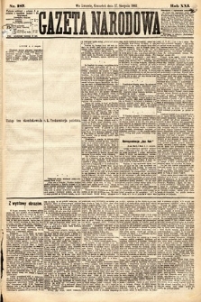Gazeta Narodowa. 1882, nr 187