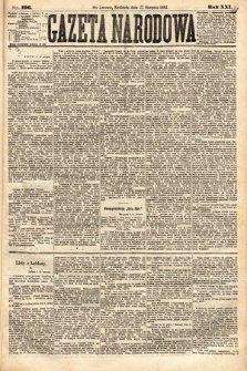 Gazeta Narodowa. 1882, nr 196