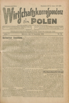 Wirtschaftskorrespondenz für Polen. Jg.5, Nr. 64 (22 September 1928)