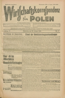 Wirtschaftskorrespondenz für Polen. Jg.6, Nr. 4 (19 Januar 1929)