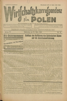 Wirtschaftskorrespondenz für Polen. Jg.6, Nr. 13 (16 März 1929)