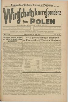 Wirtschaftskorrespondenz für Polen. Jg.6, Nr. 24/25 (15 Mai 1929) + dod.