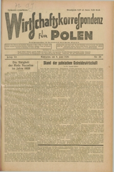 Wirtschaftskorrespondenz für Polen. Jg.6, Nr. 28 (8 Juni 1929)