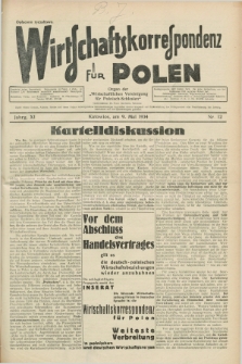 Wirtschaftskorrespondenz für Polen : Organ der „Wirtschaftlischen Vereinigung für Polnisch-Schlesien”. Jg.11, Nr. 12 (9 Mai 1934)