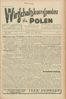 Wirtschaftskorrespondenz für Polen : Organ der „Wirtschaftlischen Vereinigung für Polnisch-Schlesien”. Jg.13, Nr. 13 (16 Mai 1936)