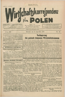 Wirtschaftskorrespondenz für Polen : Organ der „Wirtschaftlischen Vereinigung für Polnisch-Schlesien”. Jg.13, Nr. 24 (12 September 1936)