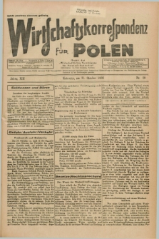 Wirtschaftskorrespondenz für Polen : Organ der „Wirtschaftlischen Vereinigung für Polnisch-Schlesien”. Jg.13, Nr. 29 (31 Oktober 1936)