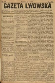 Gazeta Lwowska. 1884, nr 40