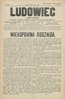 Ludowiec : dwutygodnik polityczny, społeczny i oświatowy poświęcony sprawom ludu polskiego. R.2, Nr. 15 (3 maja 1927)