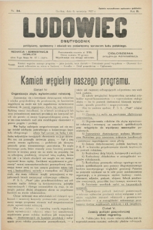 Ludowiec : dwutygodnik polityczny, społeczny i oświatowy poświęcony sprawom ludu polskiego. R.2, Nr. 24 (6 września 1927)