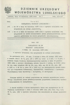 Dziennik Urzędowy Województwa Lubelskiego. 1988, nr 7 (16 kwietnia)