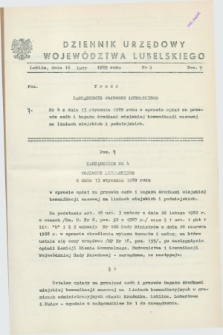 Dziennik Urzędowy Województwa Lubelskiego. 1989, nr 2 (16 luty)