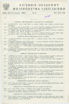 Dziennik Urzędowy Województwa Lubelskiego. 1989, nr 8 (10 września)