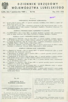 Dziennik Urzędowy Województwa Lubelskiego. 1989, nr 9A (1 października)