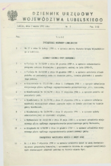 Dziennik Urzędowy Województwa Lubelskiego. 1990, nr 2 (2 marca)
