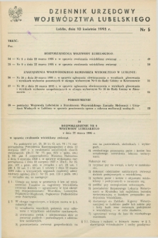 Dziennik Urzędowy Województwa Lubelskiego. 1995, nr 5 (10 kwietnia)