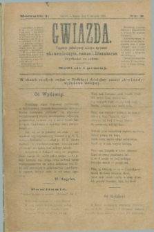 Gwiazda : tygodnik poświęcony naszym sprawom ekonomicznym, nauce i literaturze. R.1, nr 8 (2 listopada 1878)