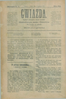 Gwiazda : tygodnik poświęcony naszym sprawom ekonomicznym, nauce i literaturze. R.1, nr 15 (21 grudnia 1878)
