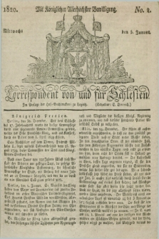 Correspondent von und fuer Schlesien. 1820, No. 2 (5 Januar)