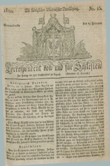Correspondent von und fuer Schlesien. 1820, No. 15 (19 Februar)