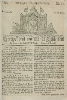 Correspondent von und fuer Schlesien. 1820, No. 21 (11 März)