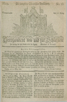 Correspondent von und fuer Schlesien. 1820, No. 25 (25 März)