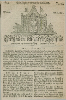 Correspondent von und fuer Schlesien. 1820, No. 26 (29 März)