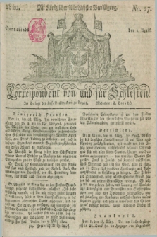 Correspondent von und fuer Schlesien. 1820, No. 27 (1 April)