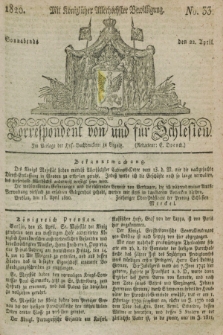Correspondent von und fuer Schlesien. 1820, No. 33 (22 April)