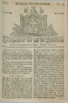 Correspondent von und fuer Schlesien. 1820, No. 43 (27 Mai)