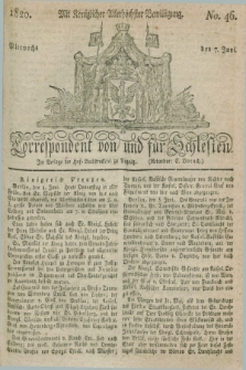 Correspondent von und fuer Schlesien. 1820, No. 46 (7 Juni)