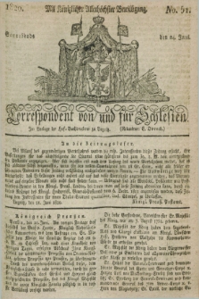 Correspondent von und fuer Schlesien. 1820, No. 51 (24 Juni)