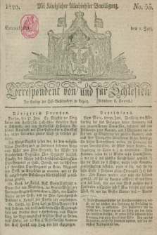 Correspondent von und fuer Schlesien. 1820, No. 53 (1 Juli)