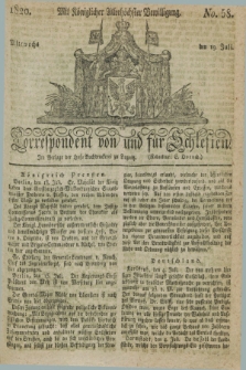 Correspondent von und fuer Schlesien. 1820, No. 58 (19 Juli)