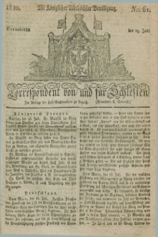 Correspondent von und fuer Schlesien. 1820, No. 61 (29 Juli)