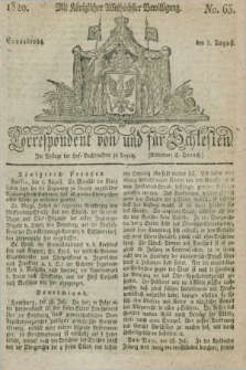 Correspondent von und fuer Schlesien. 1820, No. 63 (5 August)