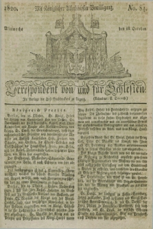 Correspondent von und fuer Schlesien. 1820, No. 84 (18 October)