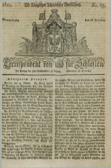 Correspondent von und fuer Schlesien. 1820, No. 87 (28 October)