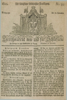 Correspondent von und fuer Schlesien. 1820, No. 94 (22 November) + dod.